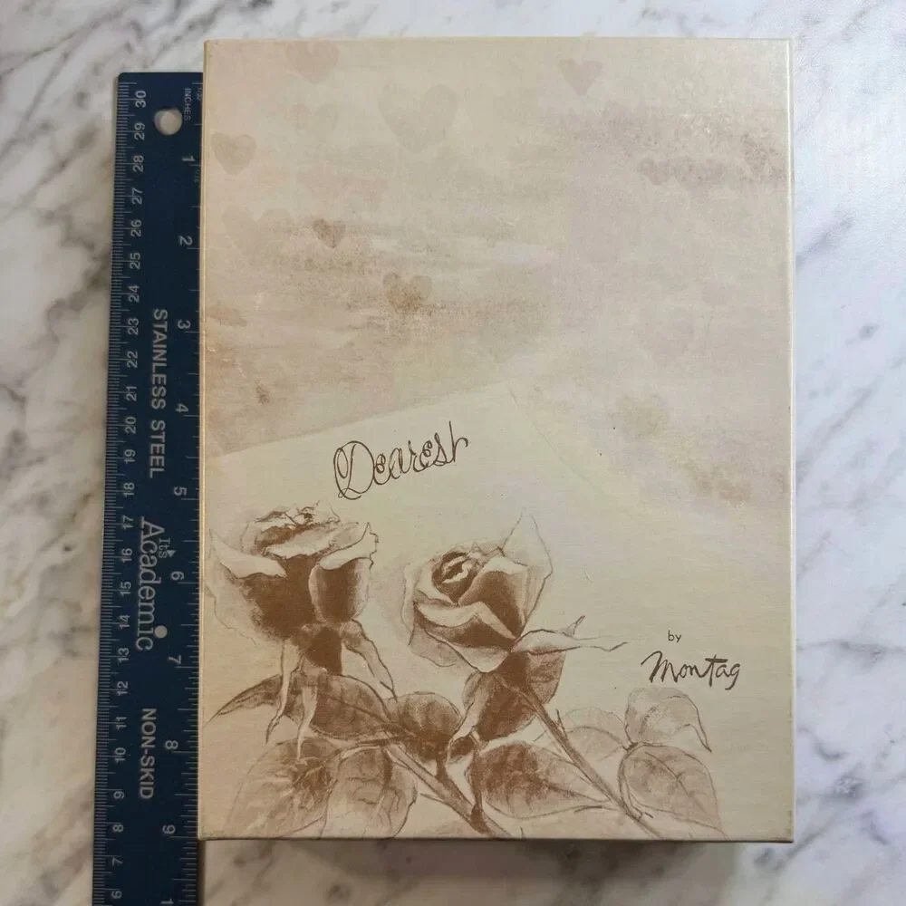 Vintage Montag's Dearest Boxed Stationery Set, Near Complete